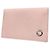Bulgari Tarjetero de seda rosa claro Bvlgari