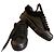 Baskets Prada en cuir noir avec bordure en fourrure