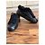 Baskets Prada en cuir noir avec bordure en fourrure - vue 2