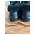 Baskets Prada en cuir noir avec bordure en fourrure - vue 6
