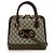 Gucci Horsebit 1955 GG Coated Canvas with Leather Medium Marrone