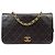 Chanel Vintage Classic Single Flap Quilted Lambskin Small Nero