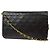 Chanel Vintage Classic Single Flap Quilted Lambskin Small Nero - vista 2