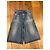 Céline Celine Culottes de denim wide leg con detalle de cadena Azul - vista 2