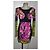 Abito corto stampato Versus Versace Nero Rosa Multicolore Giallo - vista 2