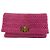 Miu Miu Crystal Clutch aus Matelassé-Leder Medium Pink
