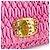 Miu Miu Crystal Clutch aus Matelassé-Leder Medium Pink - Ansicht 5