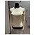 Chanel Top de malha cashmere creme com renda Cru - vista 11