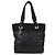 Chanel Biarritz Tote aus gestepptem beschichtetem Canvas Small Schwarz