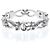 Bague Gucci Flora en or blanc avec diamants Argenté