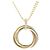 Cartier Trinity Medium Modell Diamantenhalskette Silber Golden