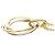 Cartier Trinity Medium Modell Diamantenhalskette Silber Golden - Ansicht 3