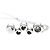 Autre Marque Collier Tiffany Bubble en diamant en platine Argenté - vue 8