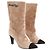 Botas Chanel em camurça camel Camelo - vista 3
