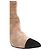 Botas Chanel em camurça camel Camelo - vista 4