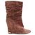 Botas Louis Vuitton de ante marrón talla 38 Castaño
