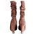 Botas Louis Vuitton de ante marrón talla 38 Castaño - vista 2
