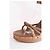 Sandali Louis Vuitton in pelle marrone taglia 38 - vista 4