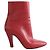 Autre Marque Saint Laurent Lederstiefeletten bordeaux