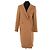 Abrigo Peacoat Ba&Sh de lana camel Camello