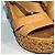 Prada Camel Leather Wedge Sandals Size 36 - view 3