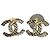 Chanel CC Ohrringe gold matelassé Golden