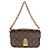 Louis Vuitton Monogram Canvas Pochette Metis East West Braun - Ansicht 5