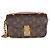 Louis Vuitton Monogram Canvas Pochette Metis East West Braun - Ansicht 8