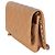 23P Chanel Dark Beige Quilted Caviar Classic Wallet on Chain - vista 3