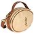Autre Marque Borsa camera rotonda Saint Laurent in rafia beige e pelle di vitello marrone - vista 4