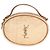Autre Marque Borsa camera rotonda Saint Laurent in rafia beige e pelle di vitello marrone - vista 8
