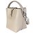 Autre Marque Saint Laurent Borsa a secchiello Small Le 37 in pelle di vitello lucida crema - vista 2