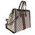 Borsa Tote Ophidia Media Gucci Beige GG Supreme Monogram Web Marrone Multicolore - vista 4