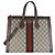 Borsa Tote Ophidia Media Gucci Beige GG Supreme Monogram Web Marrone Multicolore - vista 8
