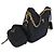 Borsa Prada Re-Edition 2005 in crochet effetto rafia nera Nero - vista 4
