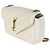Autre Marque Borsa Mini Loulou Saint Laurent Crema Chevron in pelle d'agnello monogrammata Beige - vista 3