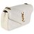 Autre Marque Borsa Mini Loulou Saint Laurent Crema Chevron in pelle d'agnello monogrammata Beige - vista 4