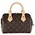 Louis Vuitton Beige Monogram Canvas Speedy Bandouliere 20 Marrone - vista 2