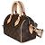 Louis Vuitton Beige Monogram Canvas Speedy Bandouliere 20 Marrone - vista 3