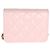 Chanel Mini Wallet On Chain aus gestepptem Lammleder in Hellrosa mit Schmucksteinen Pink - Ansicht 2