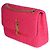 Autre Marque Borsa Baguette Jamie Medium Saint Laurent in Tweed Bouclé Patchwork Magenta con Monogramma Rosa - vista 3