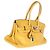 Hermès Soleil Clemence Shoulder Birkin 42 JPG PHW Giallo - vista 4