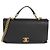 Gabrielle Chanel Chic Affinity Medium Top Handle Tasche aus schwarzem gestepptem Caviar-Leder - Ansicht 8