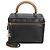 Chanel Black Flat Quilted Lambskin Knock On Wood Large Vanity Case Nero - vista 8