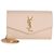 Autre Marque Portefeuille à chaîne Uptown Saint Laurent Dark Beige Grain De Poudre