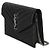 Autre Marque Portafoglio a catena Saint Laurent Classic Cassandre in pelle grain de poudre nera Nero - vista 3