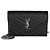 Autre Marque Portafoglio a catena Saint Laurent Classic Cassandre in pelle grain de poudre nera Nero - vista 8