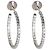 Pendientes de aro Tiffany & Co. Metro Medium Model en oro blanco y diamantes