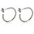 Pendientes de aro Tiffany & Co. Metro Medium Model en oro blanco y diamantes - vista 4