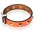 Bracciale borchiato Mini Dog Clous Carrés placcato oro Hermès - vista 2